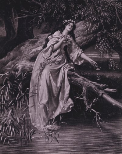 Escena de Hamlet de Shakespeare (Acto IV, Escena 7) de Ferdinand the Elder Piloty