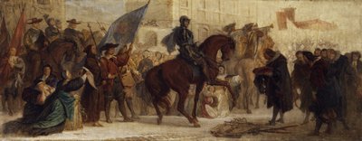 Entrada de Maximiliano I en Praga tras la Victoria en la Montaña Blanca en 1620 de Ferdinand von Piloty