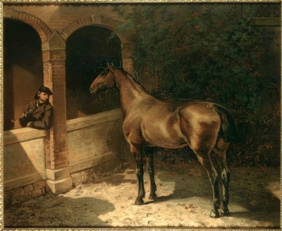 Caballo y fumador de Louis Ferdinand von Rayski