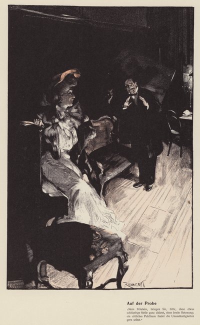 Una prueba (litografia en color) de Ferdinand von Reznicek