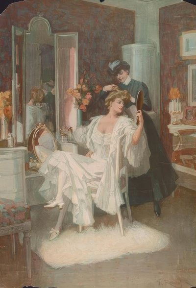 En el tocador de Ferdinand von Reznicek