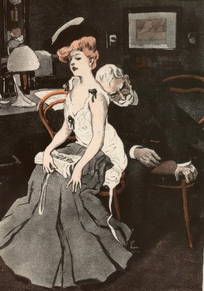 En el médico. / Creo que la persona se ha dormido de Ferdinand von Reznicek