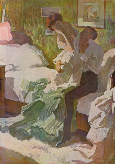 En el bullicio del carnaval (litografía a color) de Ferdinand von Reznicek