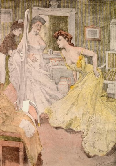 ¡Mamá, el baño es encantador, se ve todo! de Ferdinand von Reznicek