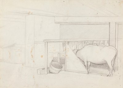 Un ternero en un árbol hendido de Ferdinand von Wright