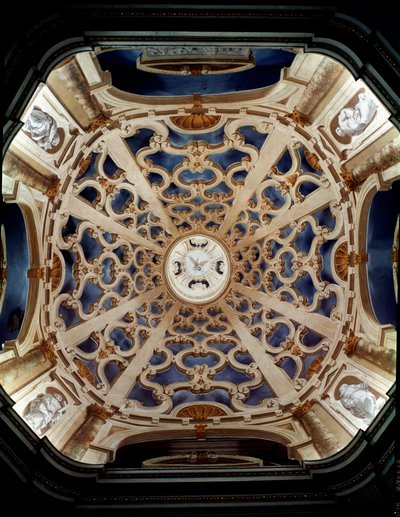 Arte barroco: Bóveda de la Iglesia de la Asunta decorada por Ferdinando Galli da Bibiena de Ferdinando Galli Bibiena