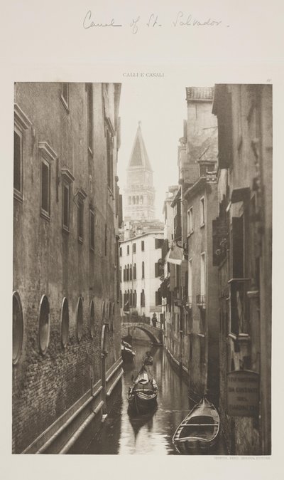 Canal de San Salvador de Ferdinando Ongania