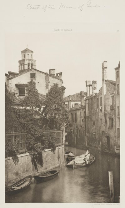 Calle de la Casa de Dios de Ferdinando Ongania