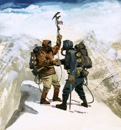 Hillary y Tensing alcanzan la cima del Everest de Ferdinando Tacconi