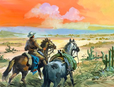 Tschiffely en el desértico país de Santiago de Estero de Ferdinando Tacconi