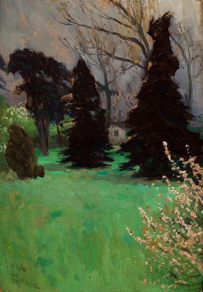 Parque de Włochy, cerca de Cracovia de Ferdynand Ruszczyc