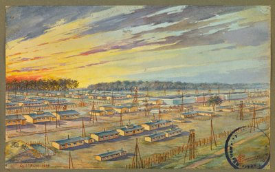 Vista general del campo de prisioneros de Gustrow de Fernand Barbier