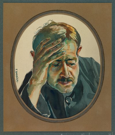 Gregoire , profesor de filosofía en el Liceo de Burdeos, Gustrow de Fernand Barbier