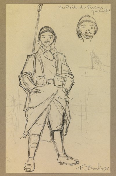 El poilu de verdun de Fernand Barbier