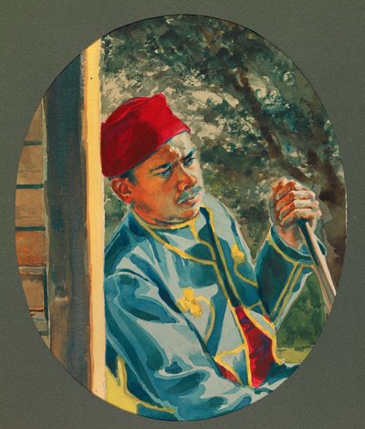 Pimero, escaramuzador argelino, Gustrow de Fernand Barbier