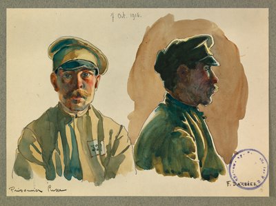 Retrato de un prisionero ruso de Fernand Barbier