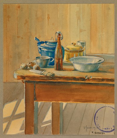 Preparando una buena comida, Gustrow de Fernand Barbier