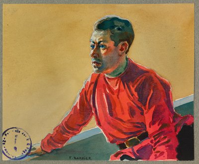 El prisionero Lafontan actuará esta noche en el teatro del campo, Gusttow de Fernand Barbier