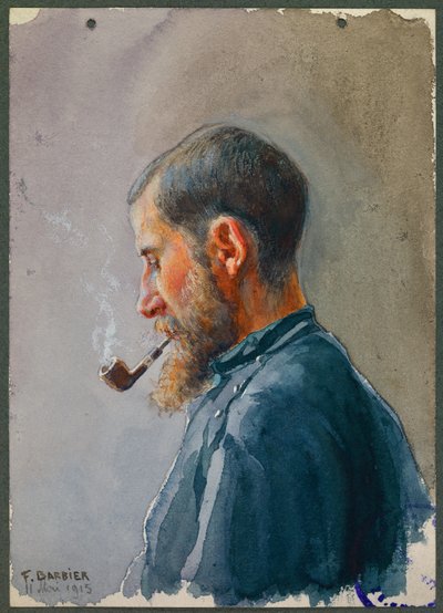 Sargento Lavissiere como capellán del campamento, Gustrow de Fernand Barbier