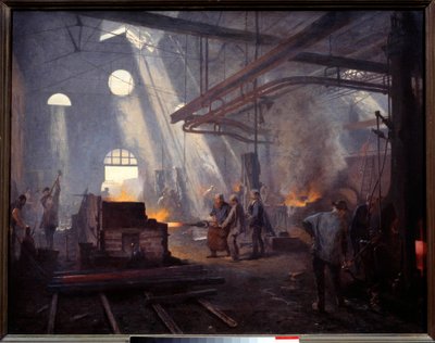 Una fragua de Fernand Cormon
