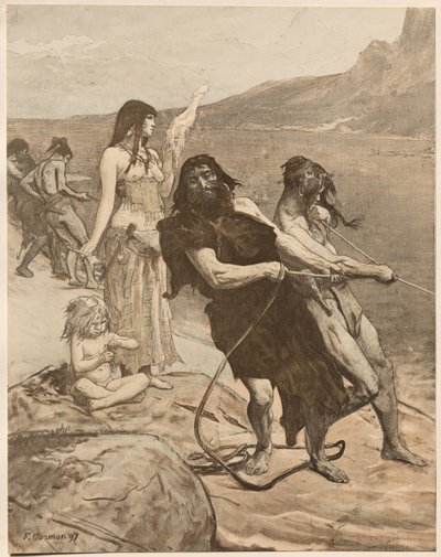 Cité Lacustre, 1897 de Fernand Cormon