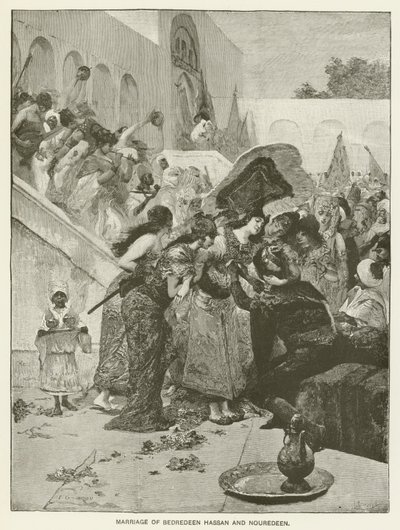 Matrimonio de Bedredeen Hassan y Nouredeen de Fernand Cormon