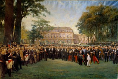 Recepción de los alcaldes de Francia en el Elíseo el 22 de septiembre de Fernand Cormon