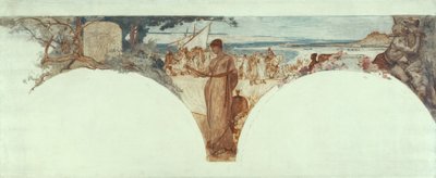 Boceto para el Salón de las Letras, Hôtel de Ville, París: Histoire de l