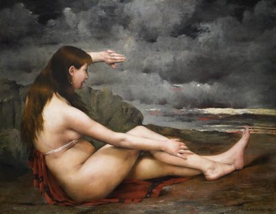 La niña que mira al mar de Fernand Cormon