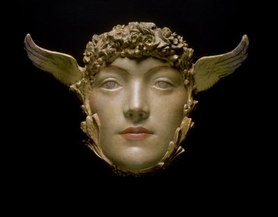 Una máscara, c.1897 de Fernand Khnopff