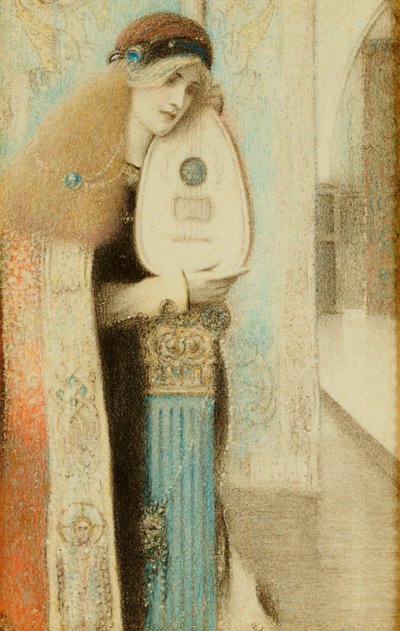 Un músico, c.1899 de Fernand Khnopff