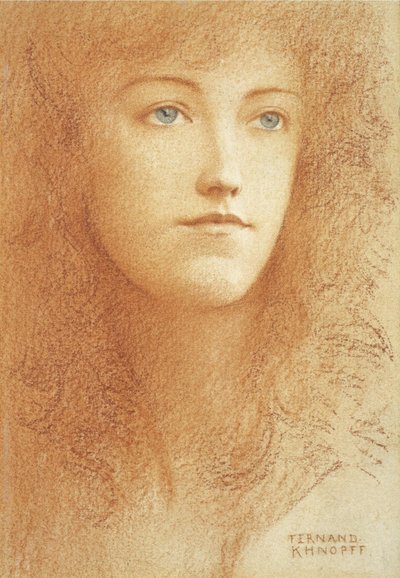 Una joven inglesa de Fernand Khnopff