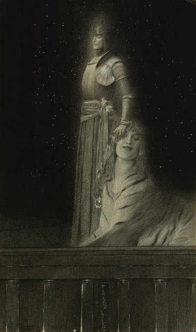 Con Verhaeren: Un ángel de Fernand Khnopff