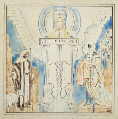Ángel de Navidad de Fernand Khnopff