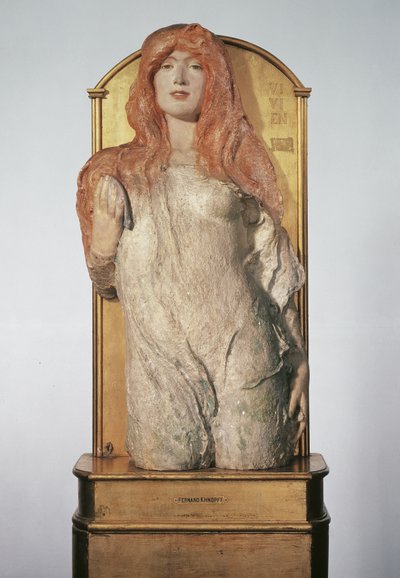 Media figura de una ninfa ("Vivien") de Fernand Khnopff