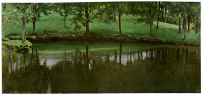 El estanque de Menil, 1898 de Fernand Khnopff