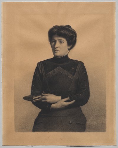 Retrato de Madame Jules Ricard, de soltera Augustine Bulteau de Fernand Khnopff