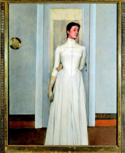 Retrato de Marguerite Khnopff de Fernand Khnopff