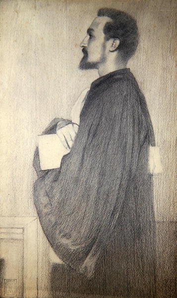Retrato de un hombre de Fernand Khnopff
