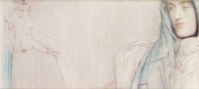 Estudio para El Secreto, c.1902 de Fernand Khnopff