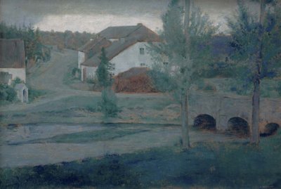 La entrada al pueblo, 1885 de Fernand Khnopff