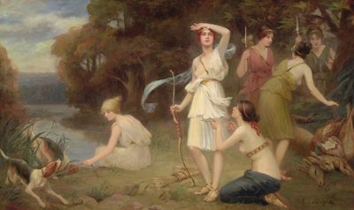Diana y sus doncellas de caza de Fernand Le Quesne