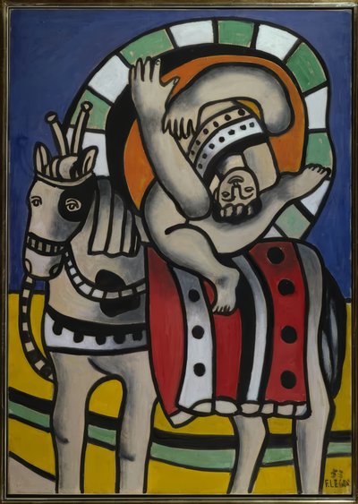 Acróbata sobre un caballo de Fernand Leger