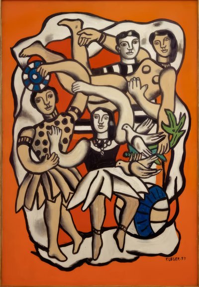 Las bailarinas con pájaros de Fernand Leger