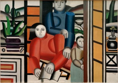 Personas en el jardín de Fernand Leger
