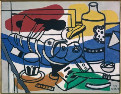 Naturaleza muerta con tres frutas de Fernand Leger