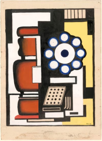 Estudio para «El rodamiento de bolas» de Fernand Leger