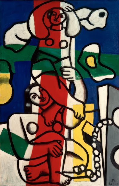 Acróbatas multicolores de Fernand Leger