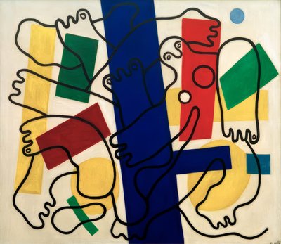 Dos acróbatas (buceadores) de Fernand Leger