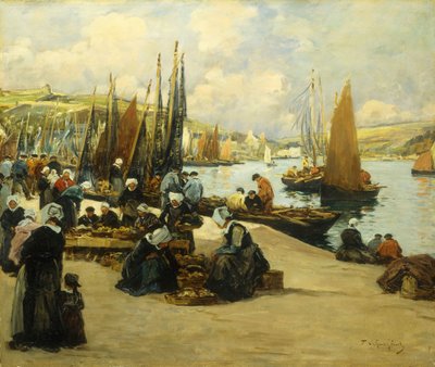 En el muelle, Audierne de Fernand Legout Gerard